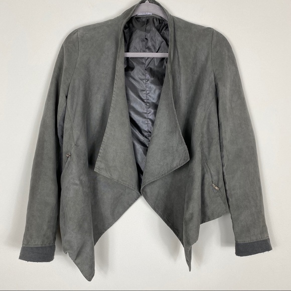 Tobi Jackets & Blazers - Tobi Grey Suede Blazer